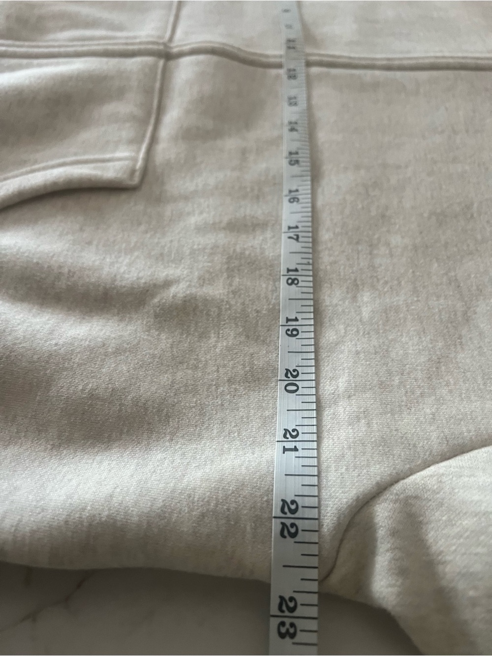 SKIMS Cotton Fleece Classic Cropped Zip Up Hoodie Oatmeal Heather L - Picture 14 of 16